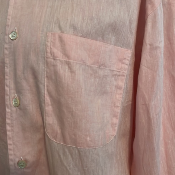 Ermenegildo Zegna Soft Linen Long Sleeve Button Up w Front Pocket - Picture 5 of 13